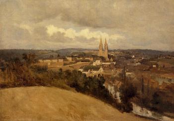 Jean-Baptiste-Camille Corot : View of Saint-Lo